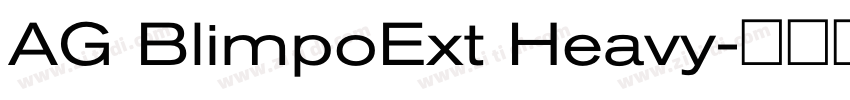 AG BlimpoExt Heavy字体转换